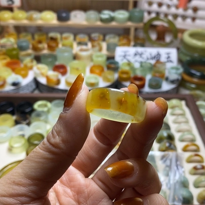 不***弃岫玉未镶嵌戒圈岫玉精品指环