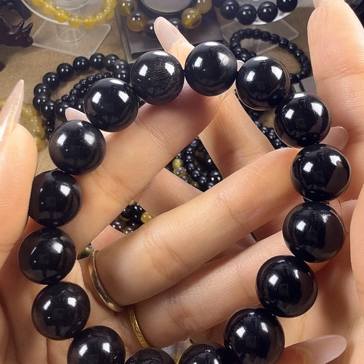 小***哥木质非金属1.4正圆手串