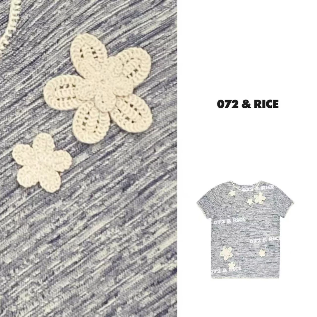072 & RICE【花千骨】100纯棉 夏季休闲圆领短袖针织衫 N-32TH02