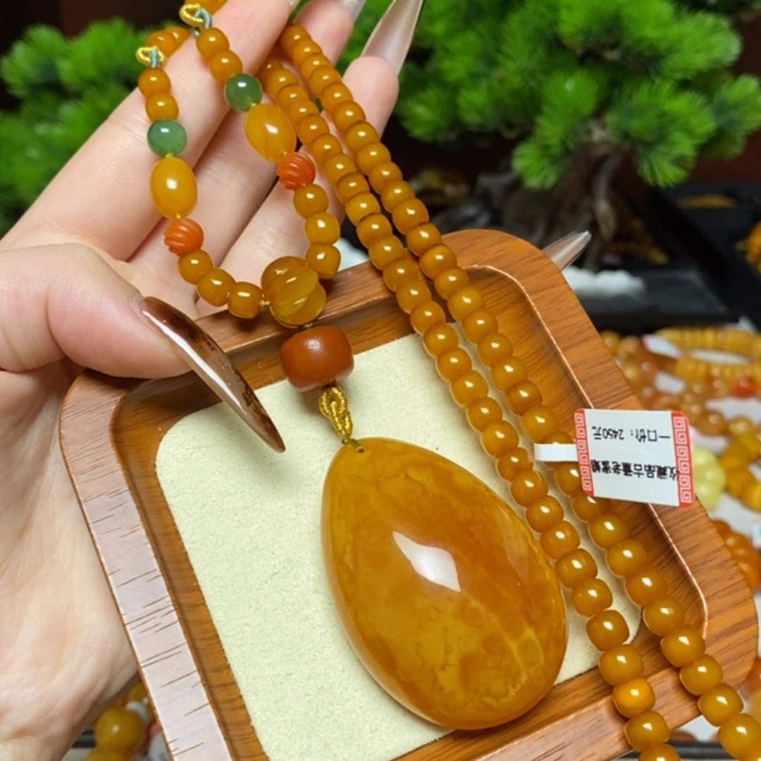 【闪购商品】蜜蜡颈饰未镶嵌项链