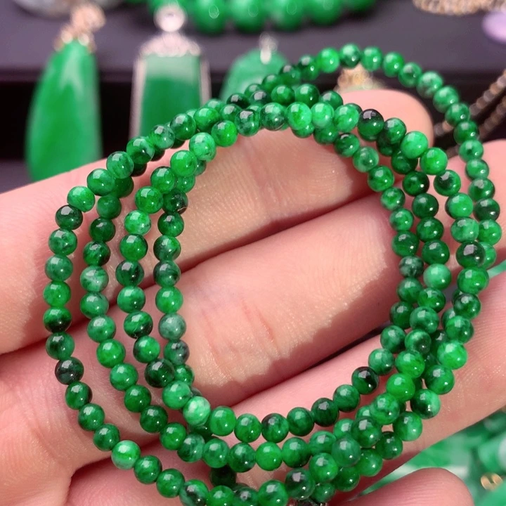 翡翠未镶嵌毛衣链