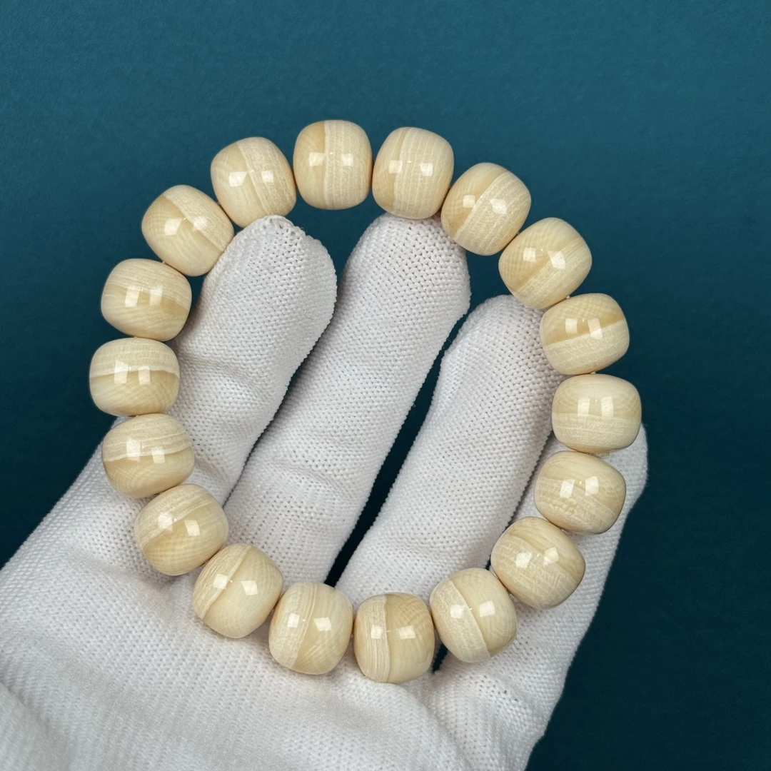 Q1424天然猛犸 汉堡老型手串12*11mm一物一图 假一罚十