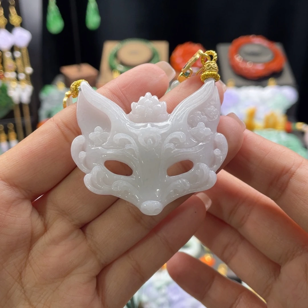 翡翠颈饰未镶嵌代编织