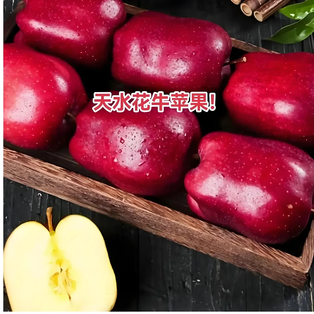 JINGEYU/金格羽甘肃天水花牛苹果当季新鲜水果脆粉两吃整箱包邮