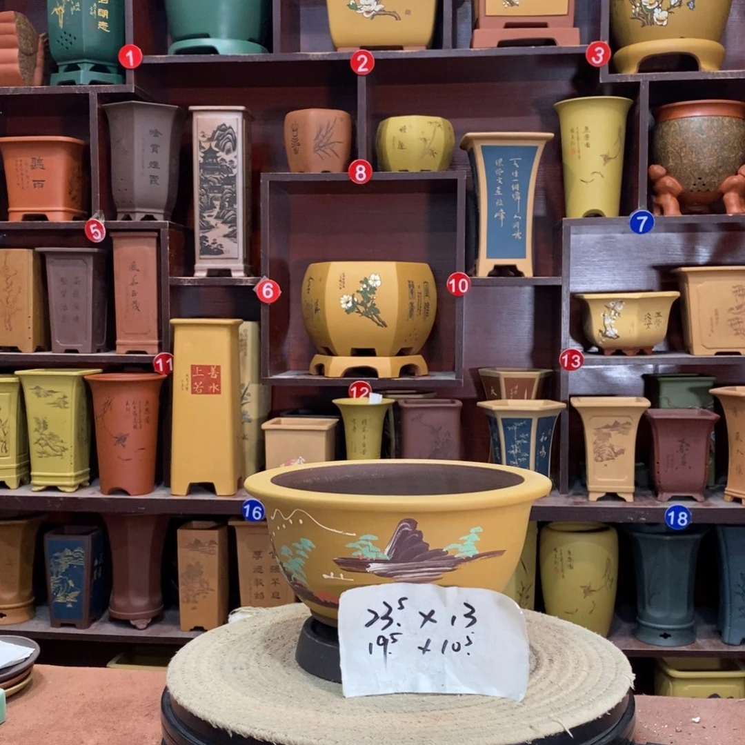 紫砂艺术紫砂花盆