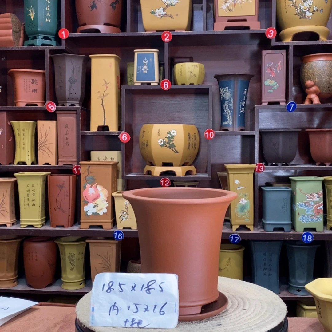 紫砂艺术紫砂花盆