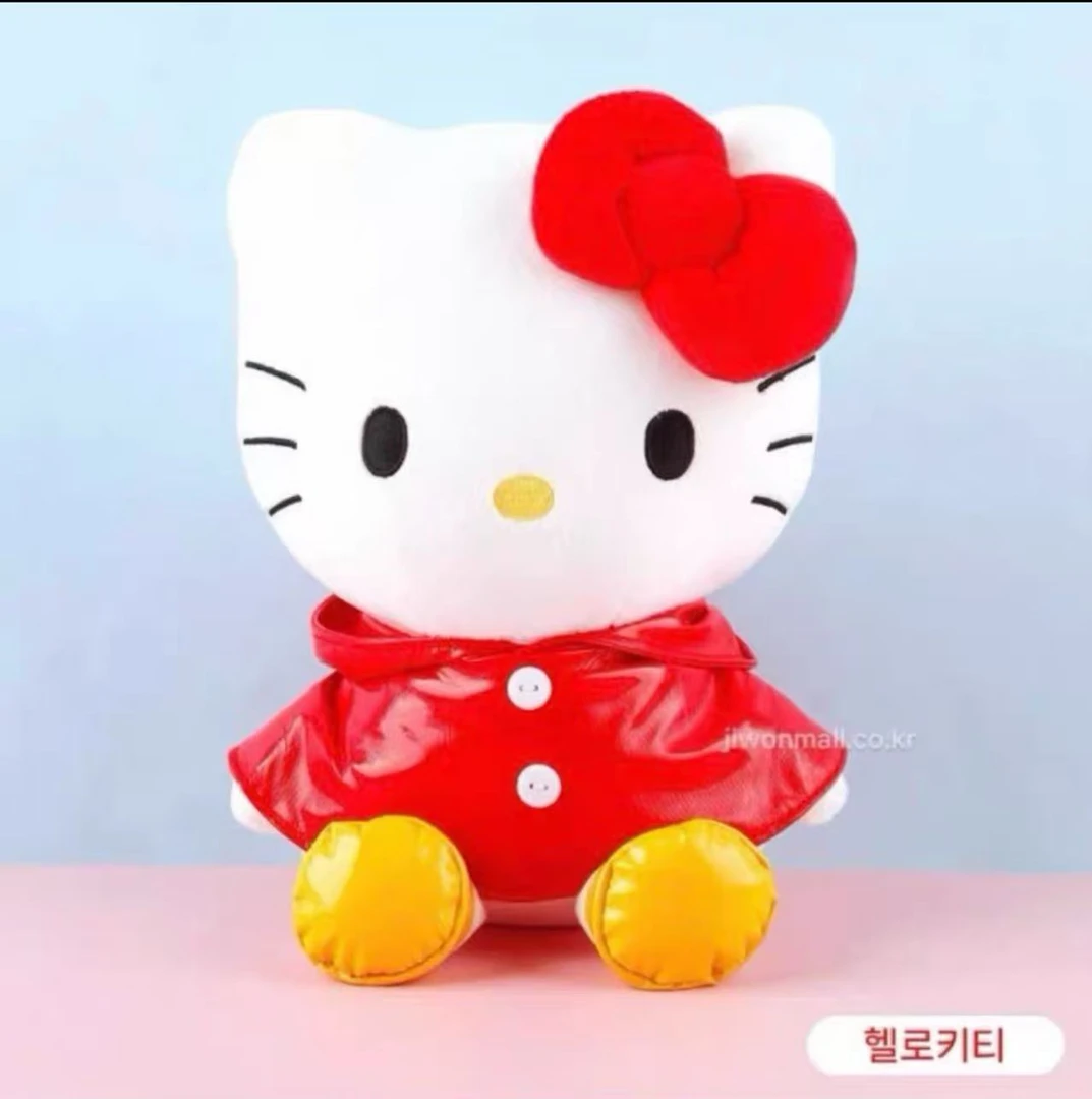 【正品现货】韩版三丽鸥Kitty雨衣公仔