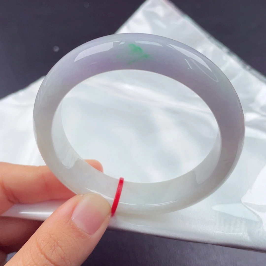 翡翠未镶嵌手镯5354正圈