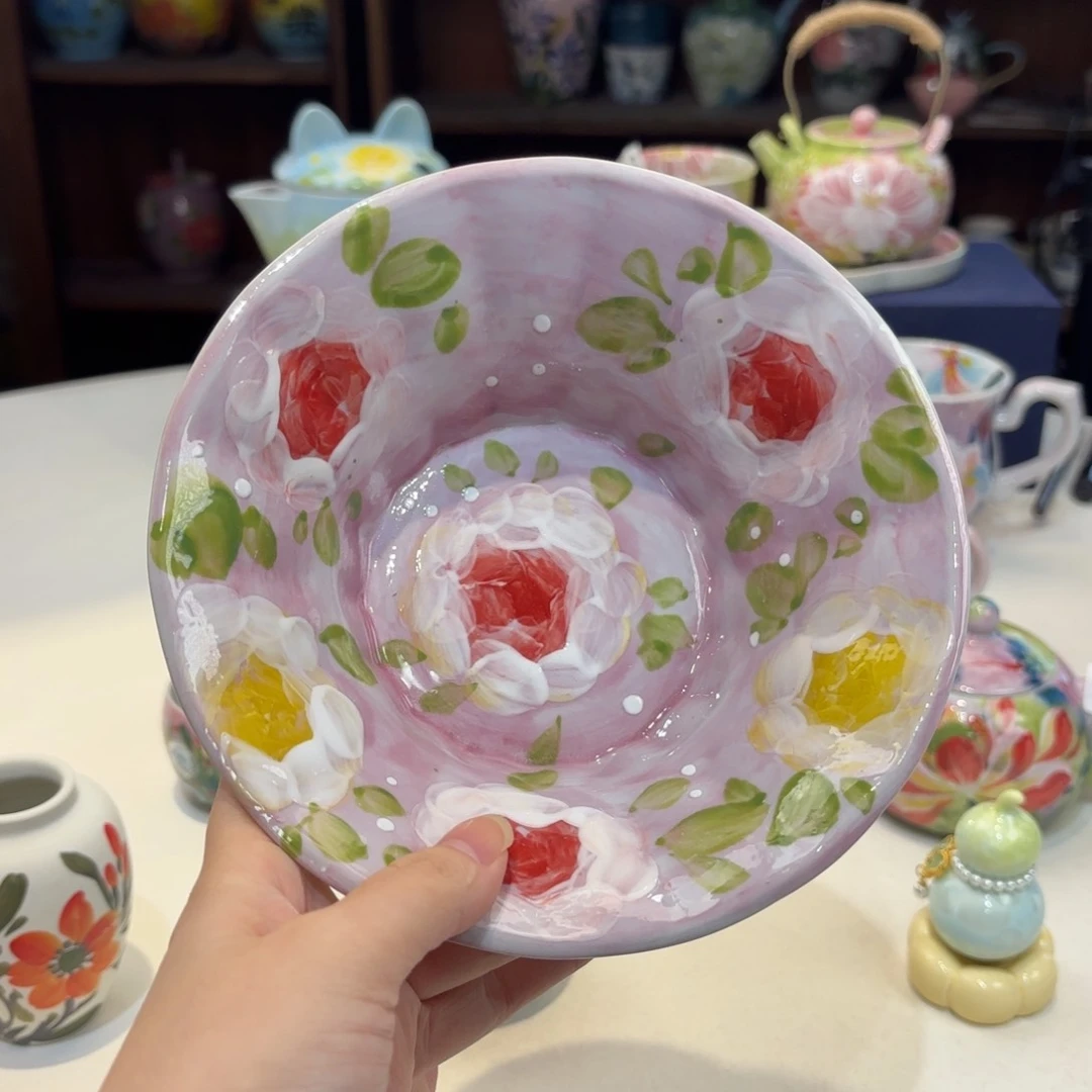 景德镇手绘高温釉下彩陶瓷茶具