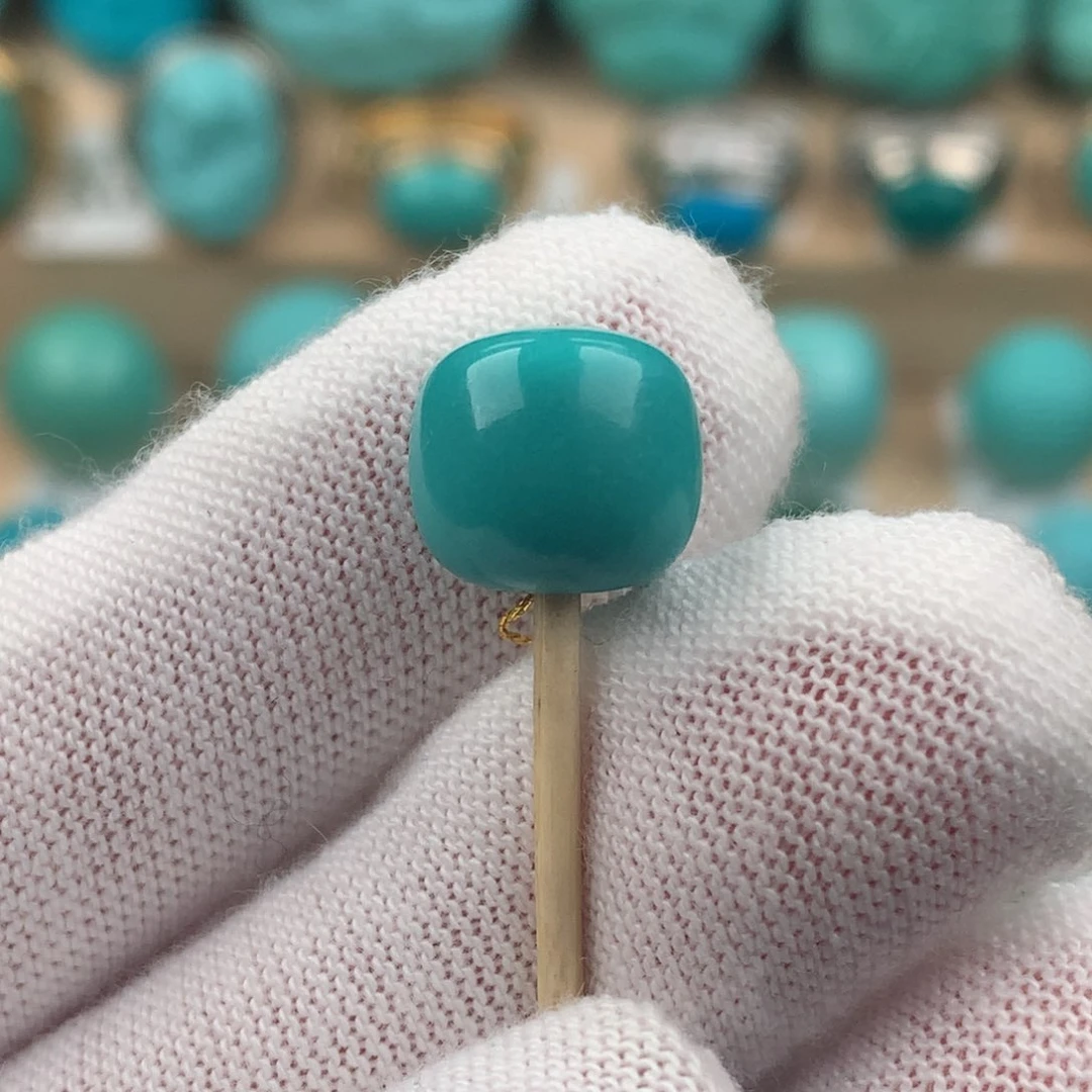 绿松石配饰未镶嵌老型卡11*10