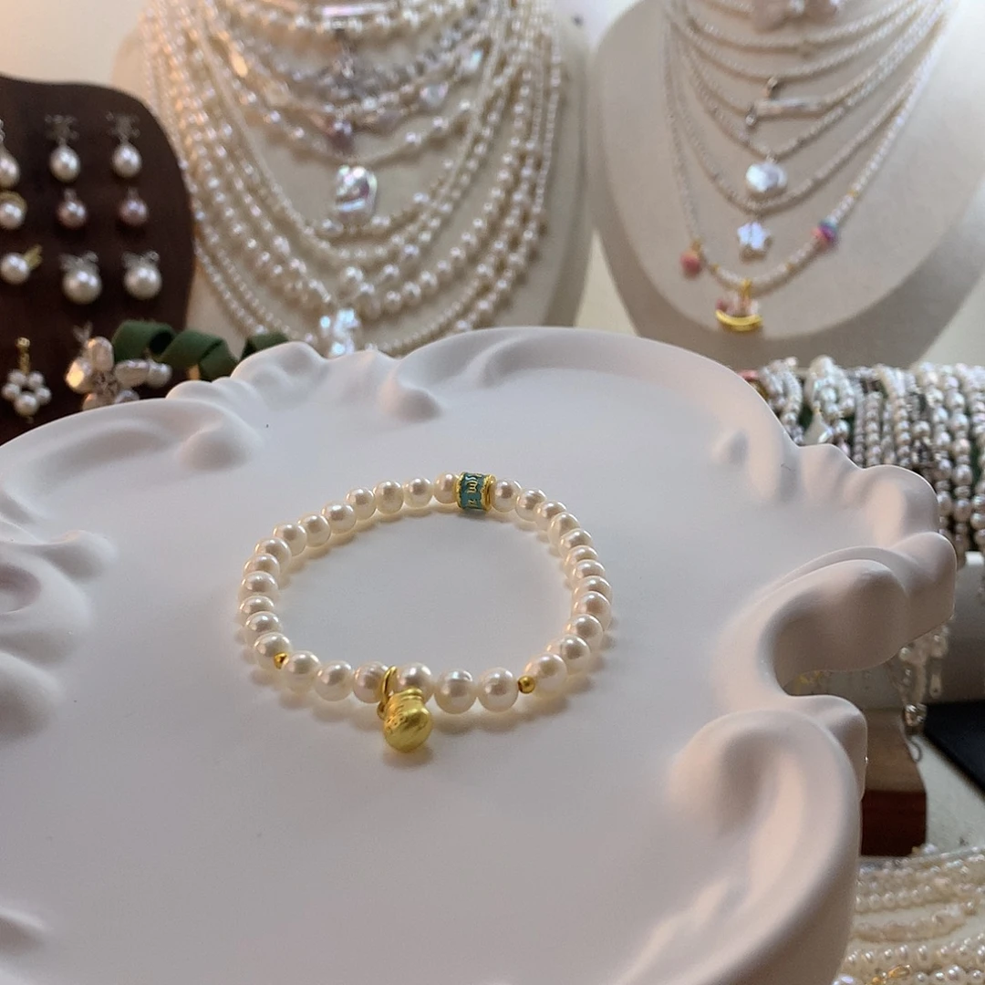 手绳淡水珍珠银S925镶嵌