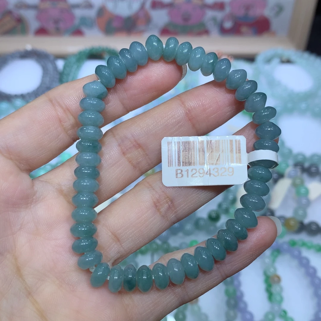 翡翠未镶嵌手链天然