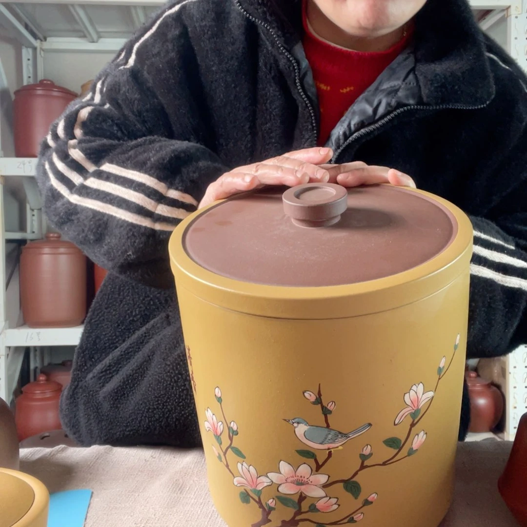 紫砂茶叶罐大*家今天晚上