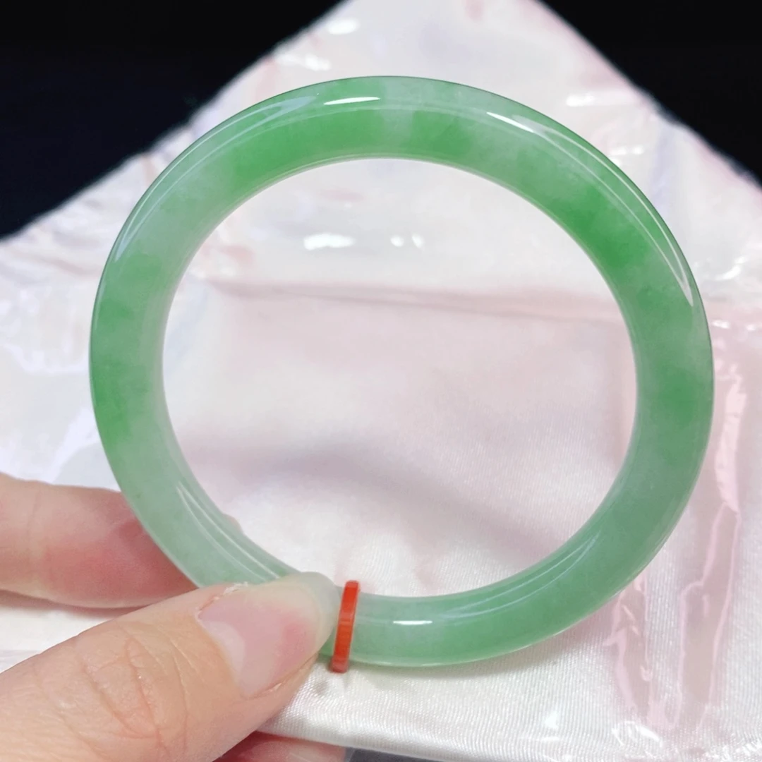 未镶嵌手镯翡翠54.5圆条