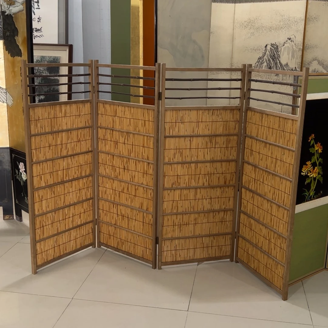 绘画屏风框画茶空间设计