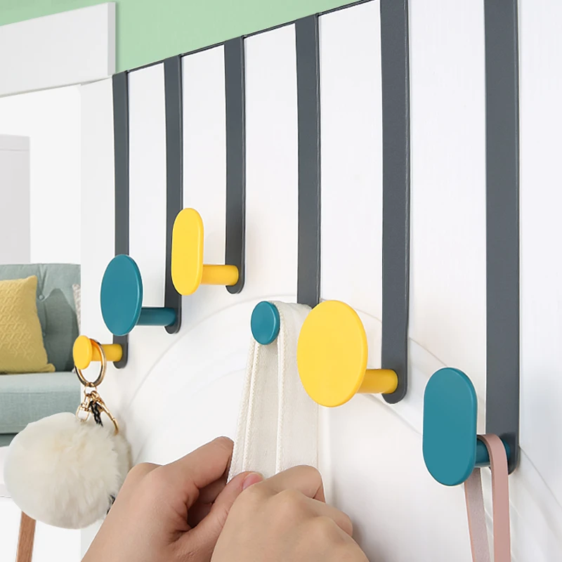 易·时代门后挂钩门后挂衣架墙壁衣服挂钩免打孔衣帽挂钩无痕创意