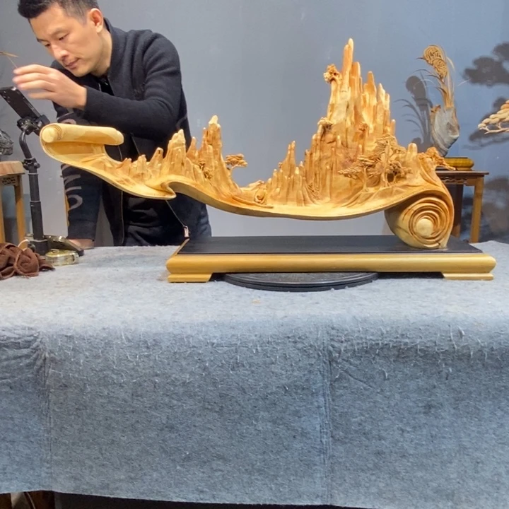 B***y柏木木雕工艺品摆件