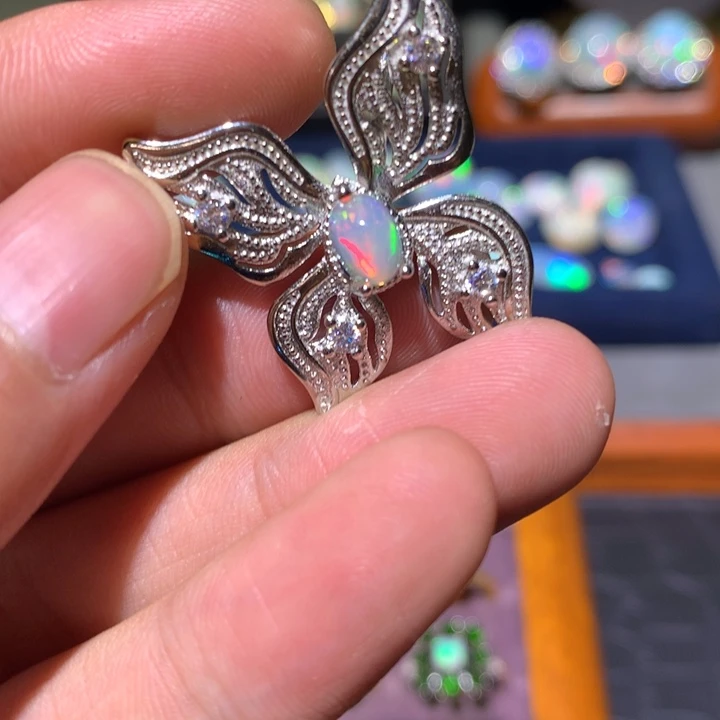 合金欧泊欧泊吊坠