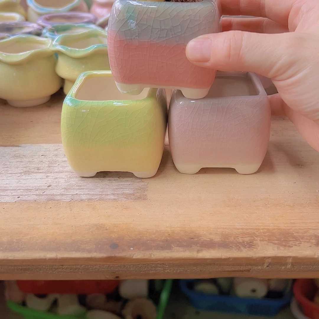 陶瓷花盆当场满12包邮