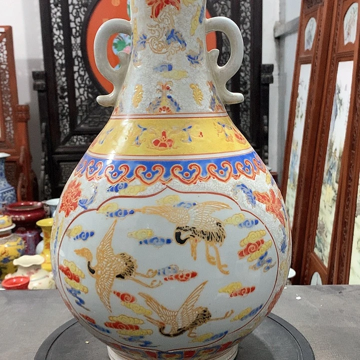 陶摆件青花陶瓷摆件