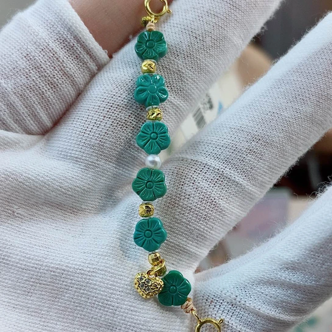 银S925镀金镶嵌绿松石珠宝奇石