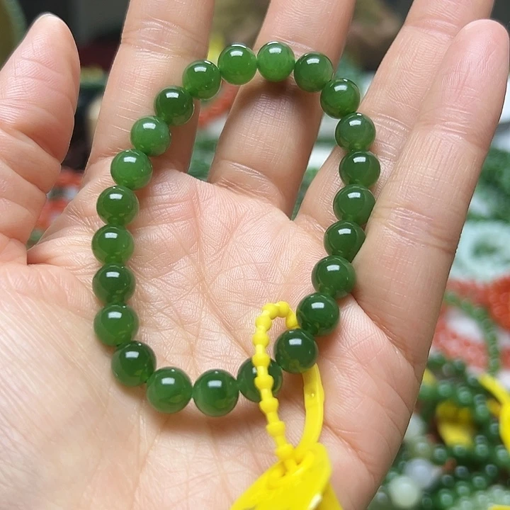 和田玉（碧玉）未镶嵌手链