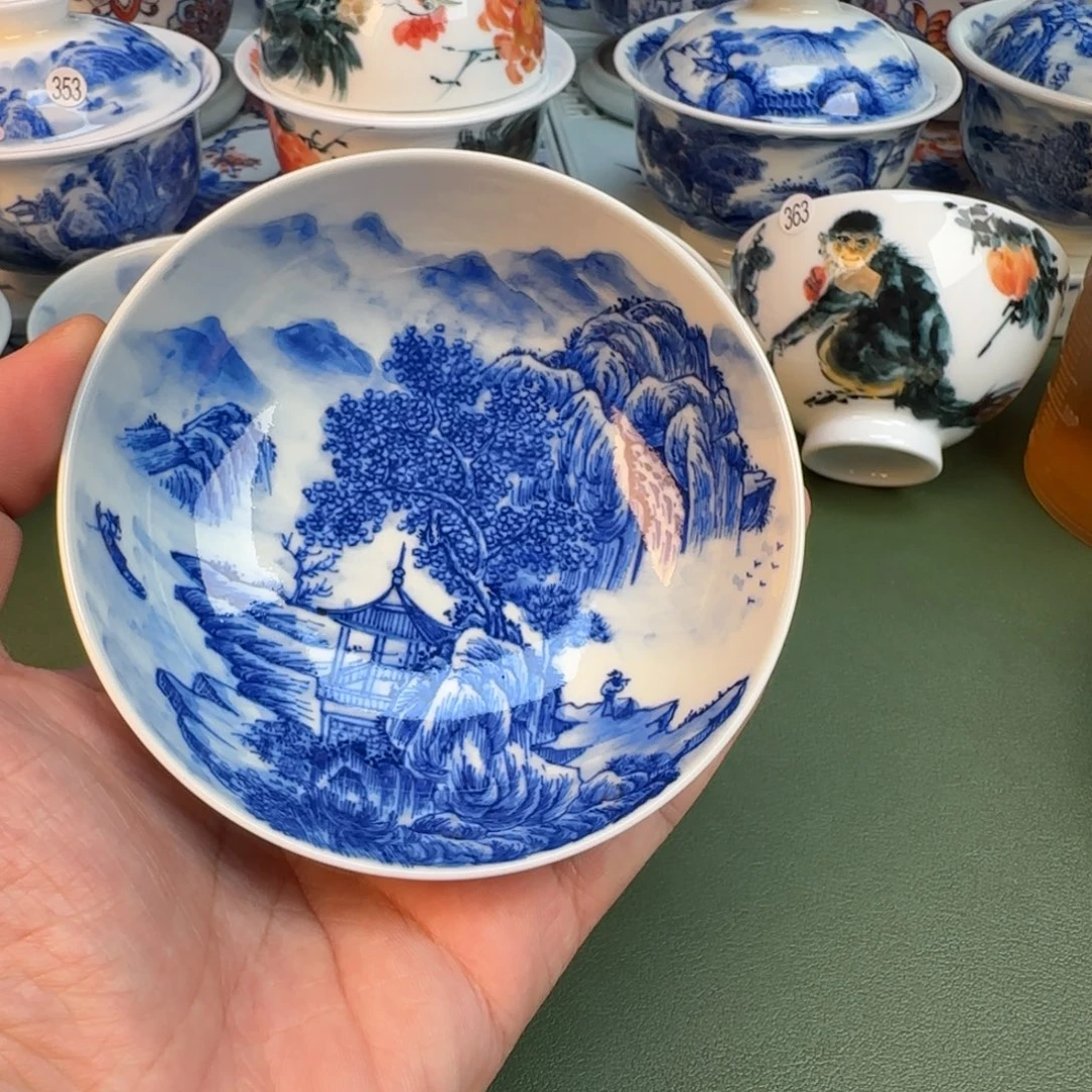 陶纯手工纯手绘茶具370