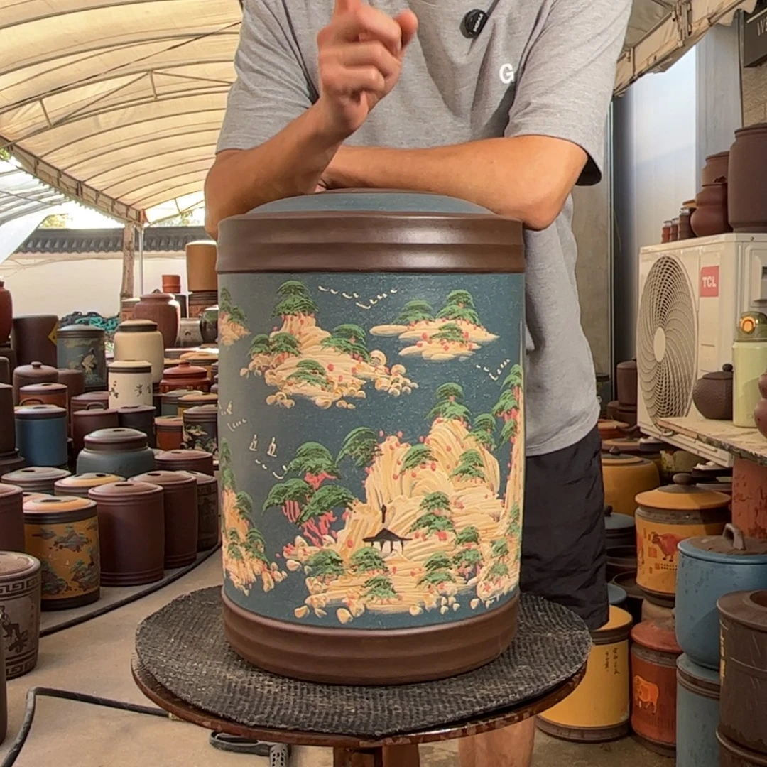 茶叶罐紫砂23 饼茶叶罐