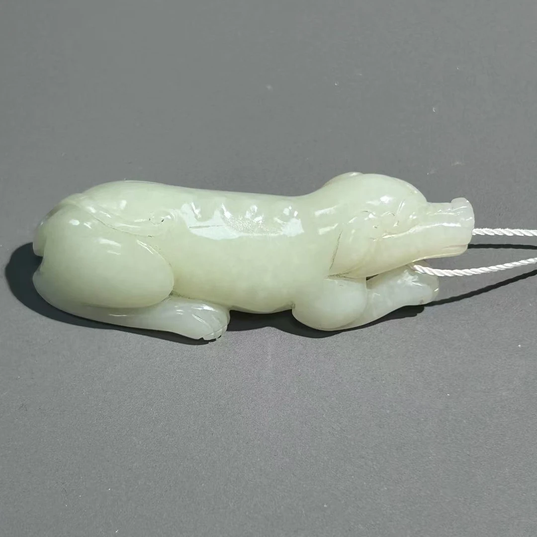 清代和田玉旺财