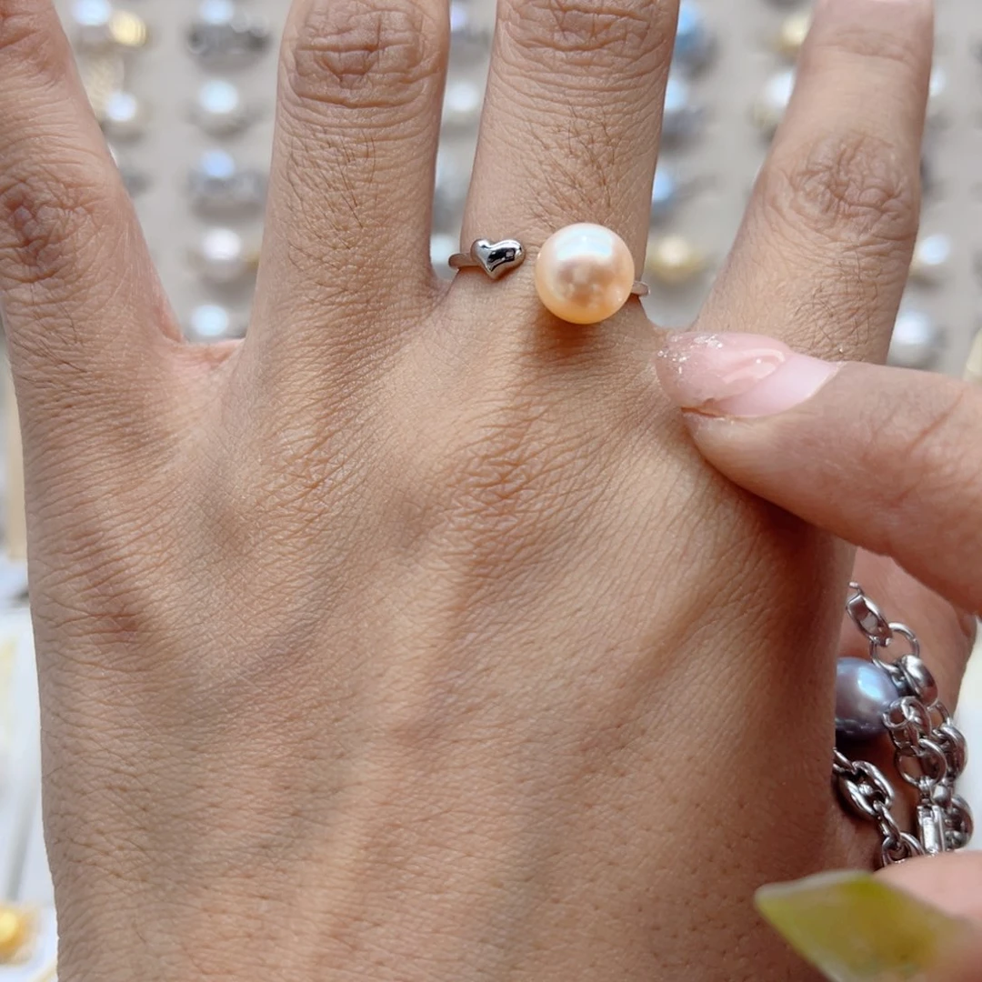 戒指合金淡水珍珠