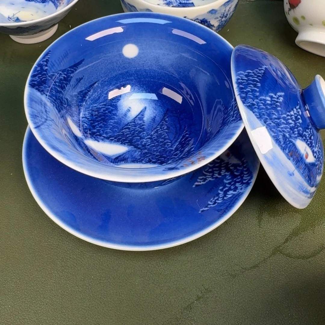 瓷景德镇纯手绘茶具圆圆212