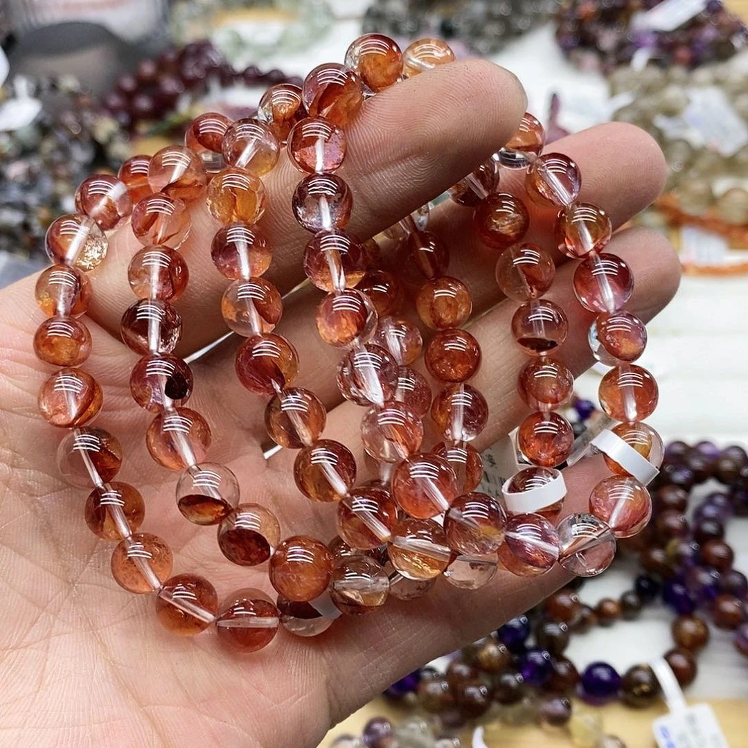 水晶手链未镶嵌多样性发货发一条