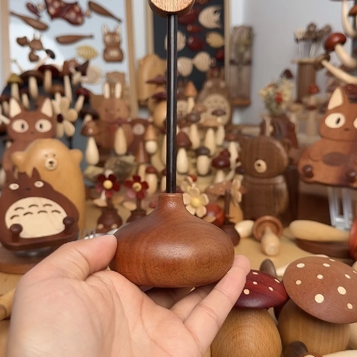 木黄杨木花摆件一套