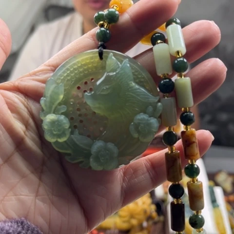 岫玉挂件未镶嵌挂件