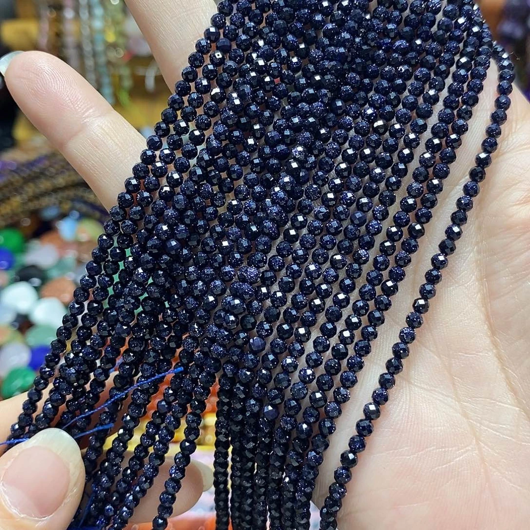 玛瑙/玉髓足银镀金镶嵌珠宝半成品蓝沙卡3m切面到手两条