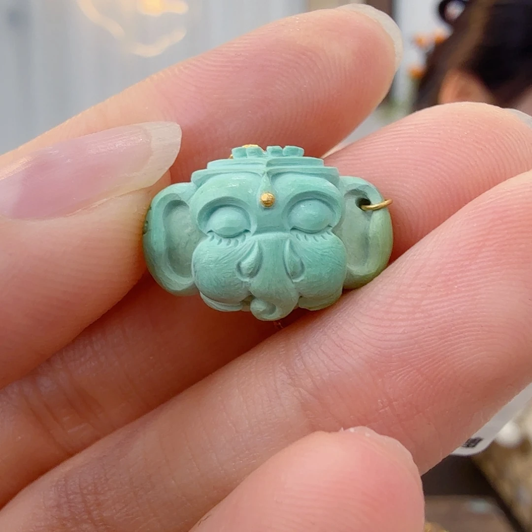 绿松石未镶嵌珠宝半成品