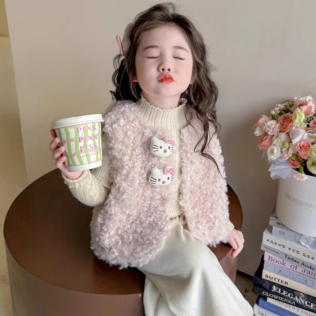 女童马甲秋冬季2025新款儿童洋气韩版女宝宝秋装背心外穿保暖坎肩