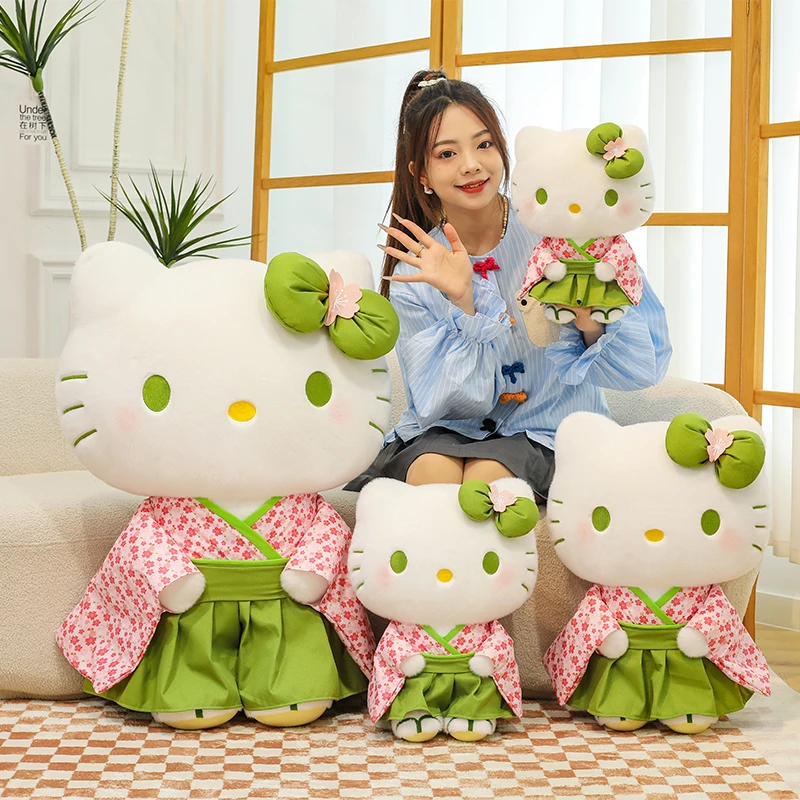 新款超大可爱樱花和服KT猫毛绒玩偶抱枕女生生日礼物送女朋友闺蜜