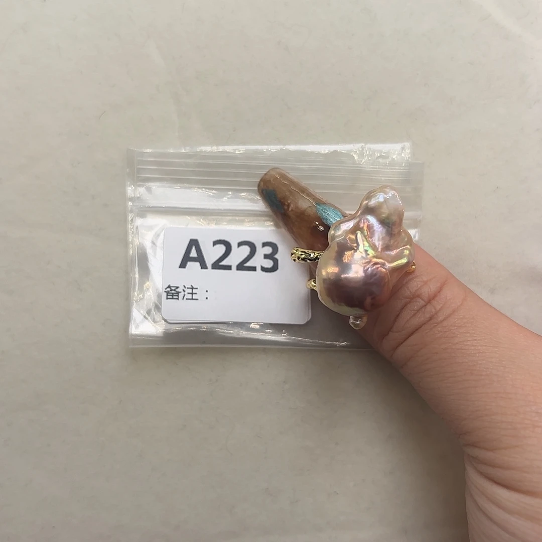 合金戒指淡水珍珠