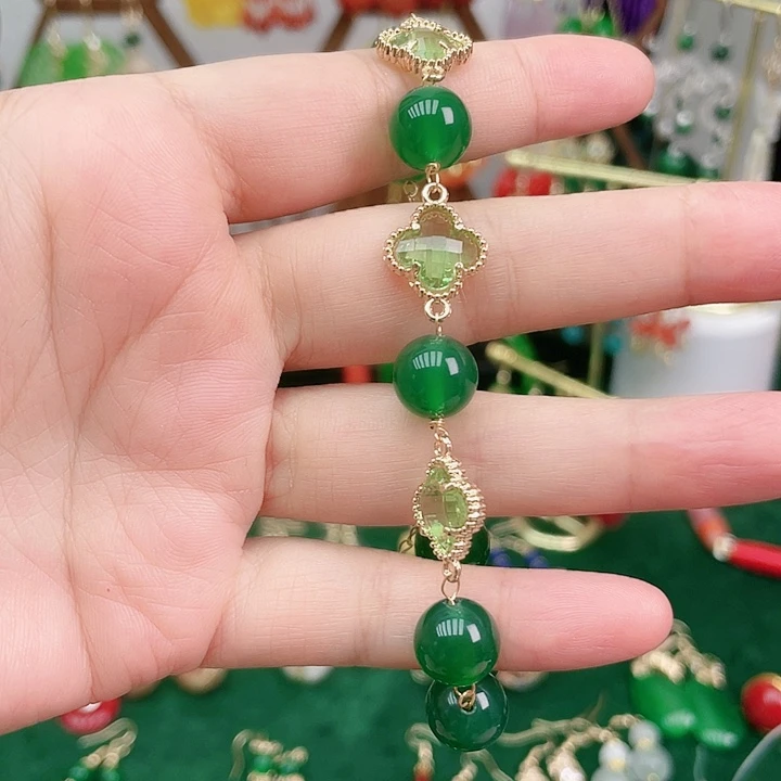玛瑙/玉髓耳钉合金