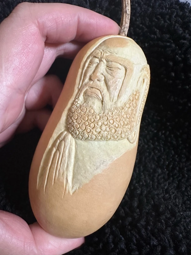 【一物一拍】冬瓜葫芦高浮雕：达摩2