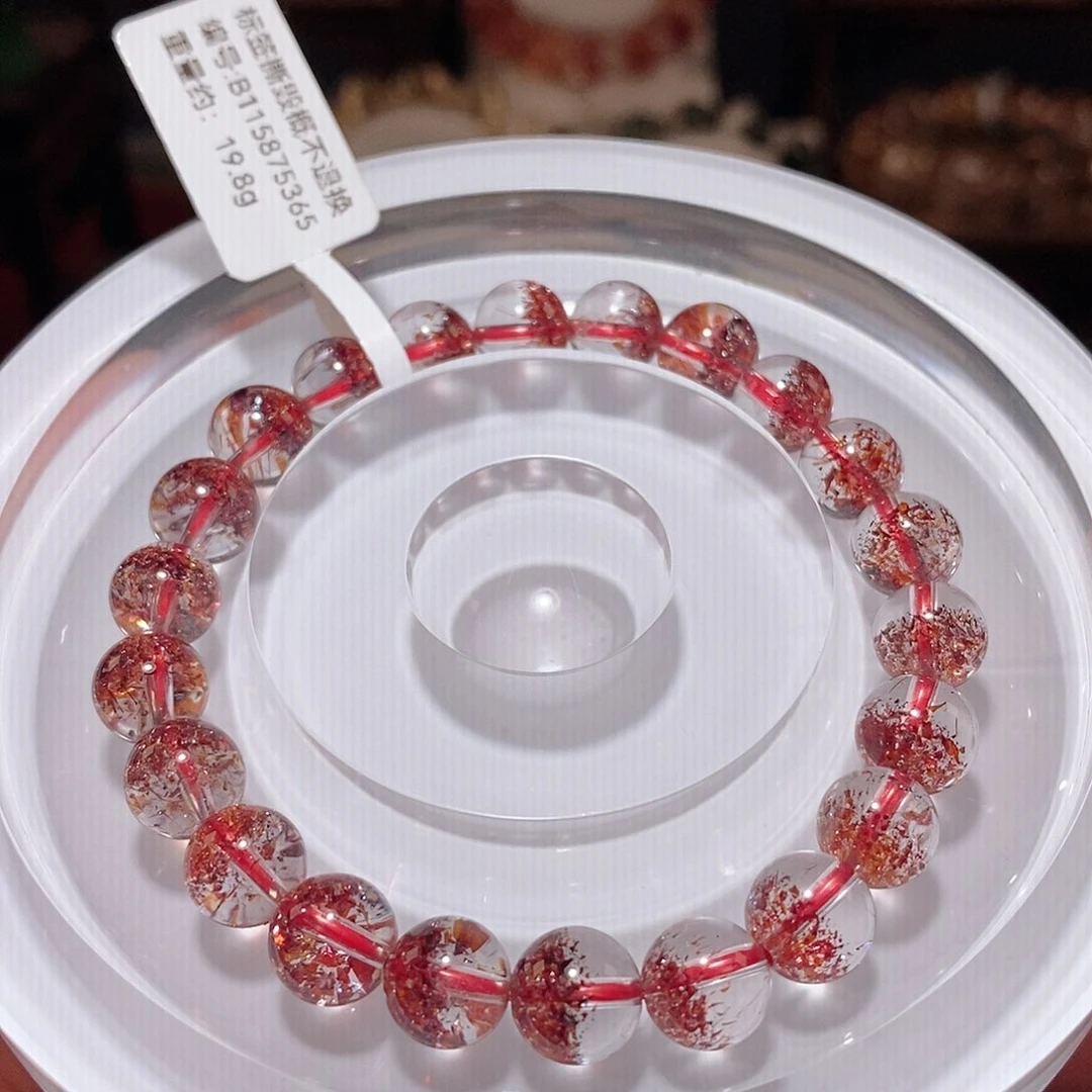 水晶手链未镶嵌F金草莓8.8