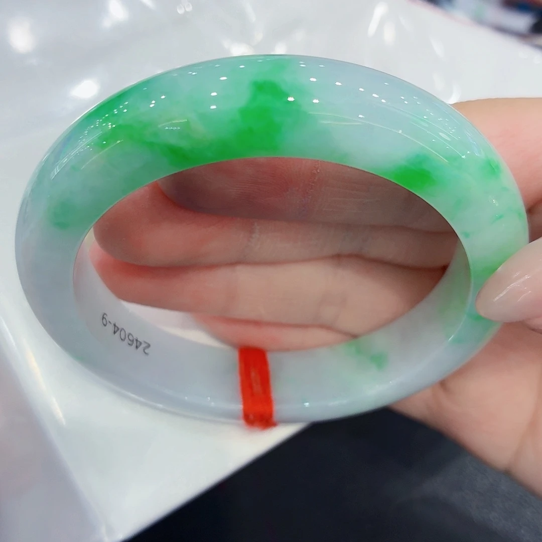 翡翠未镶嵌手镯翡翠59圈口（强推）