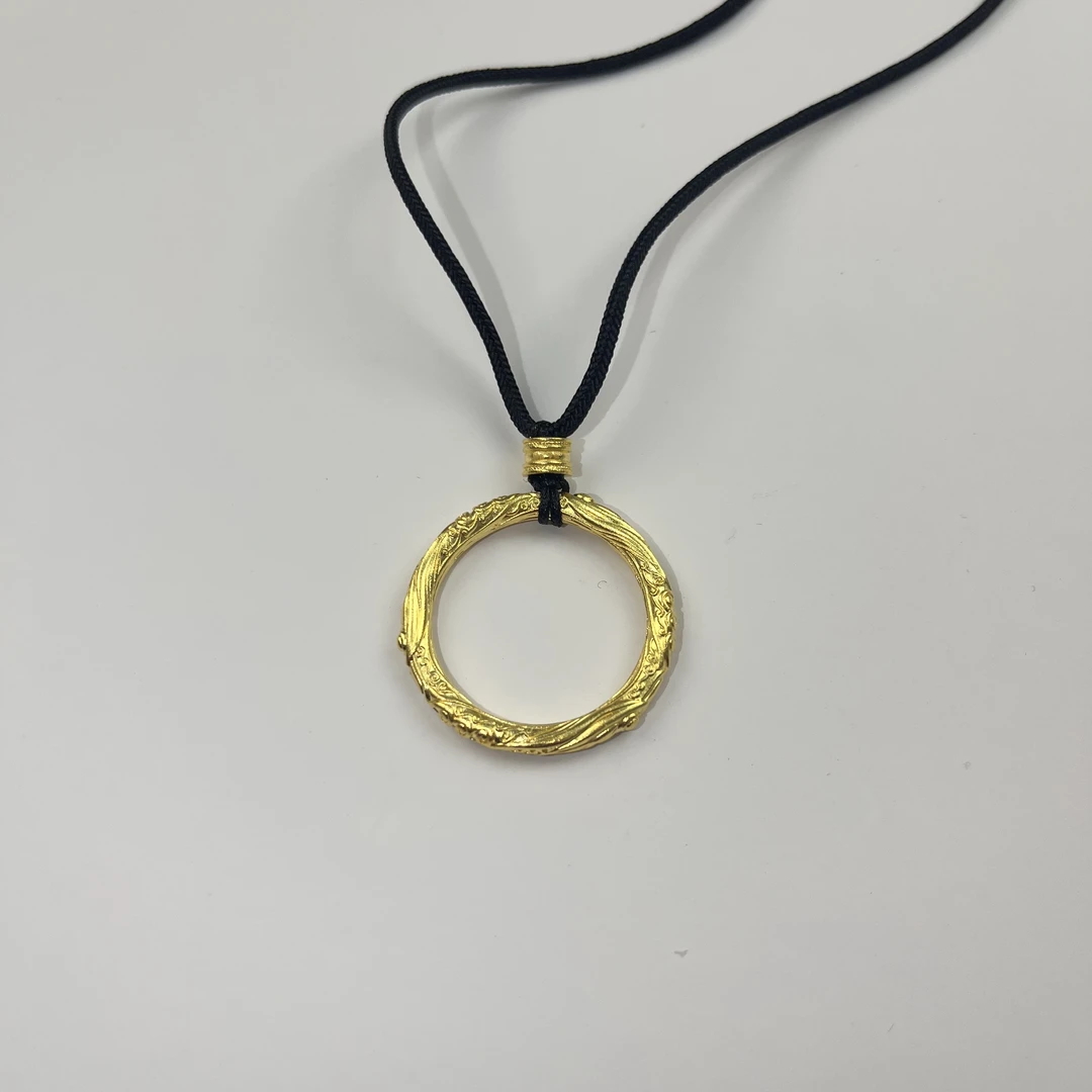 吊坠足银 哪吒乾坤圈吊坠