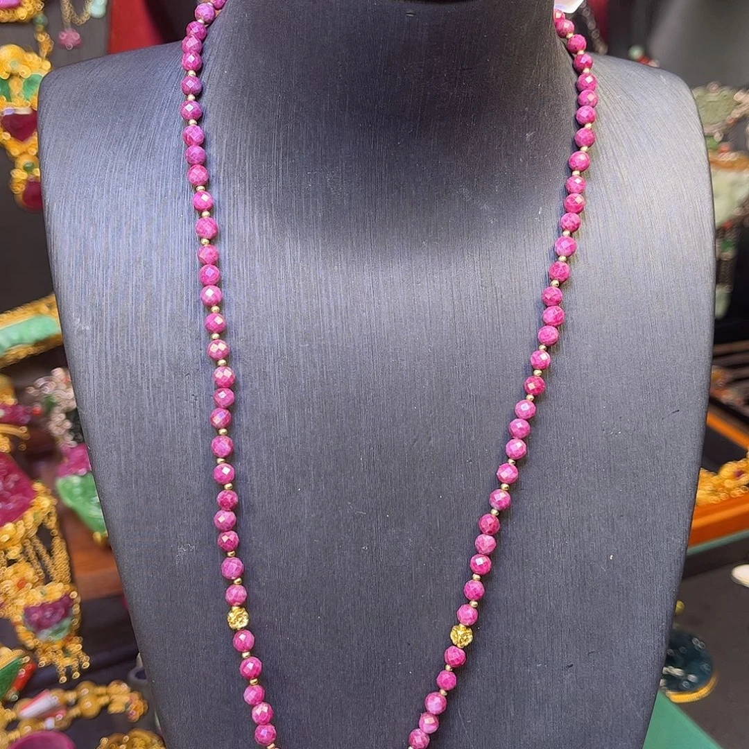 红宝石未镶嵌颈饰