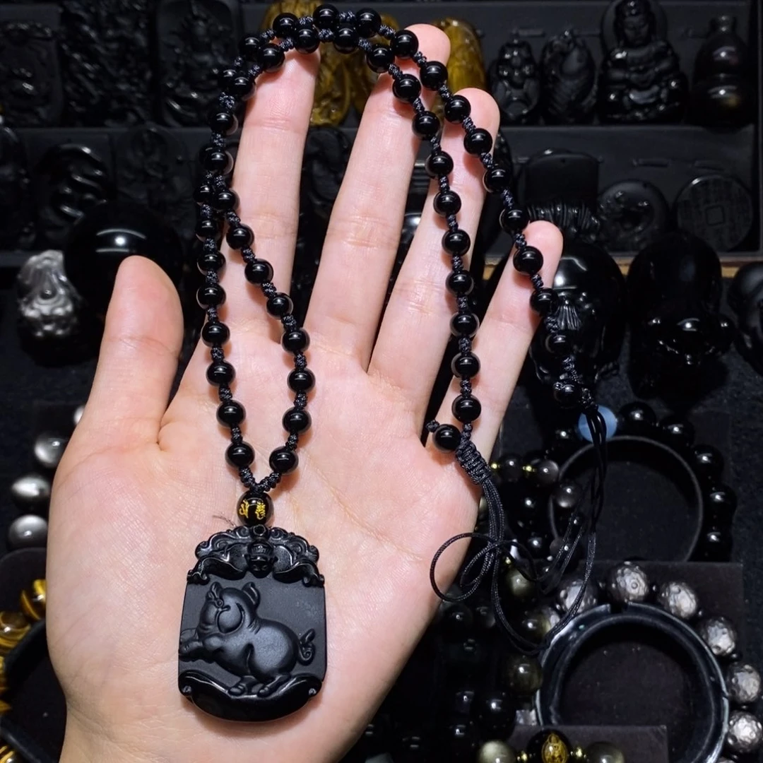 未镶嵌黑曜岩珠宝奇石林*