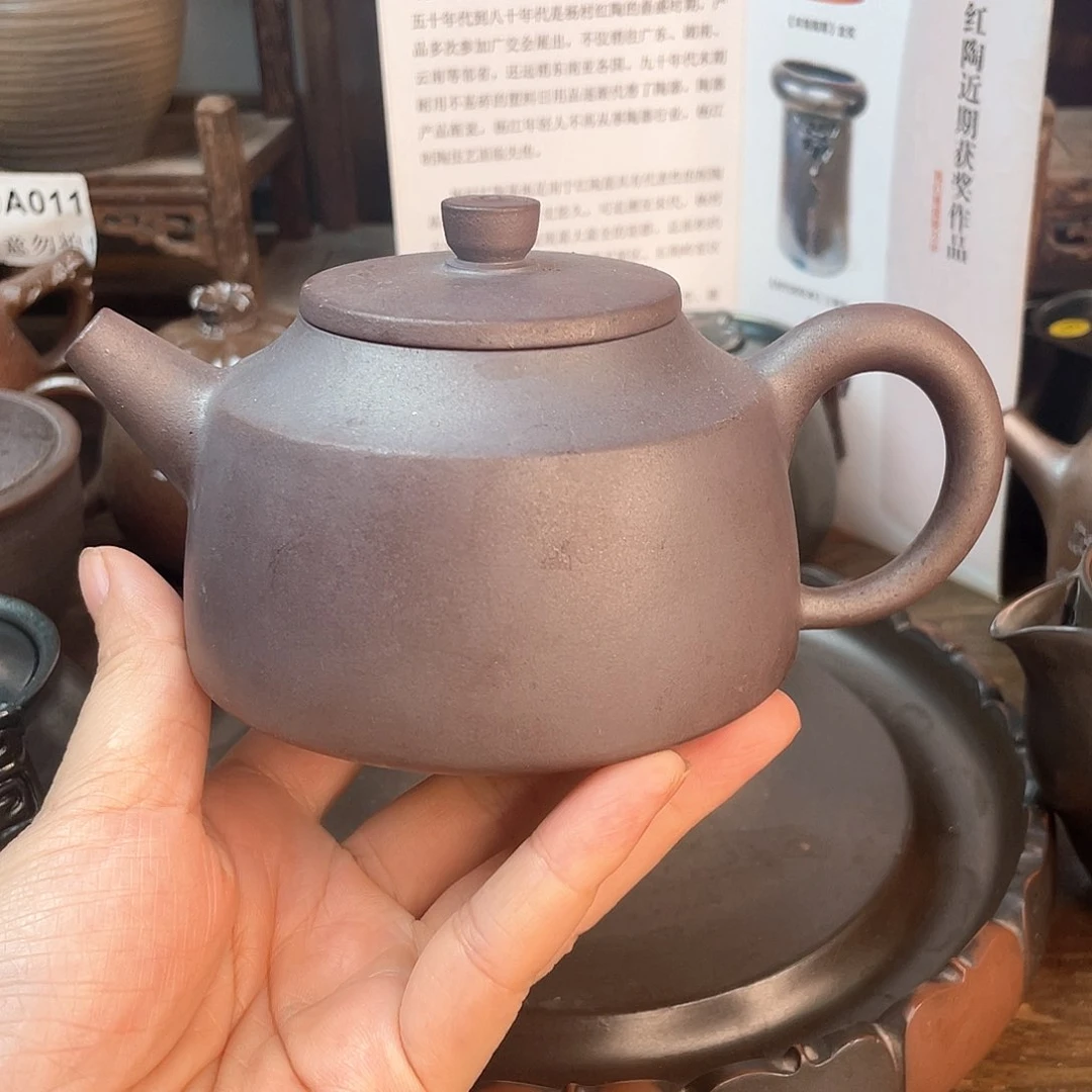 壶广西南宁红陶柴烧壶200毫升