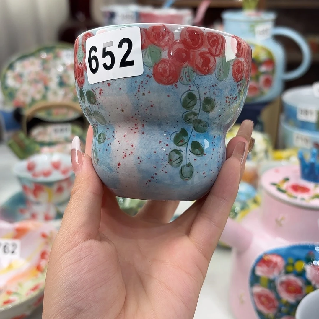 景德镇手绘高温釉下彩陶瓷茶具