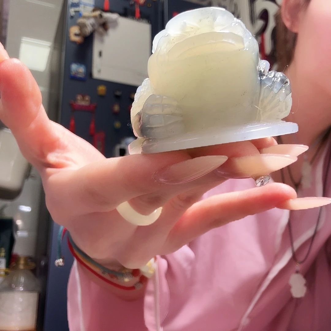 蛇纹石玉金蟾未镶嵌