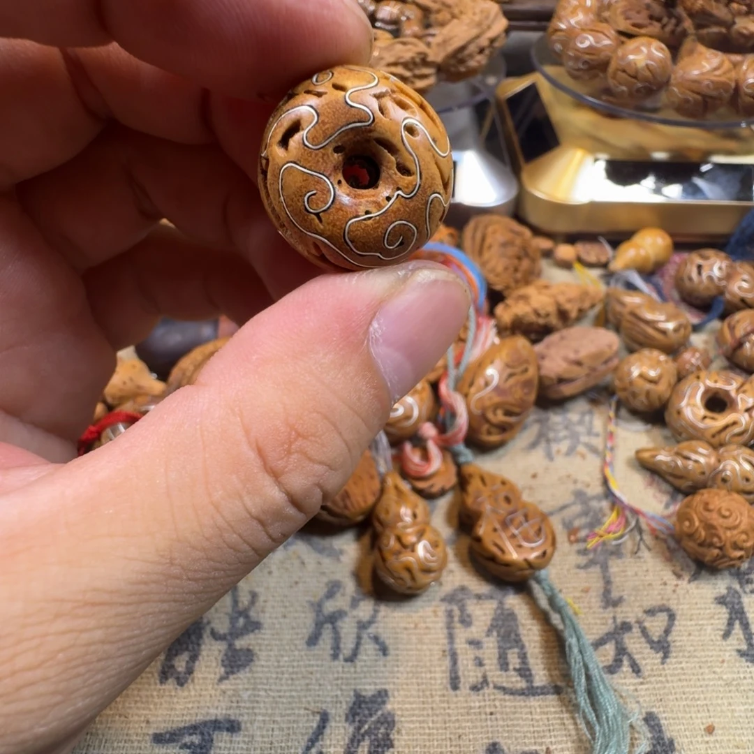 手串/手链核桃桃核挫银平安扣15